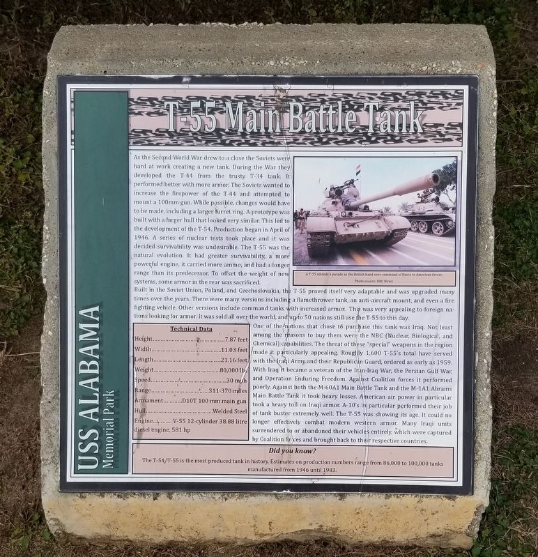 T-55 Main Battle Tank Marker image. Click for full size.