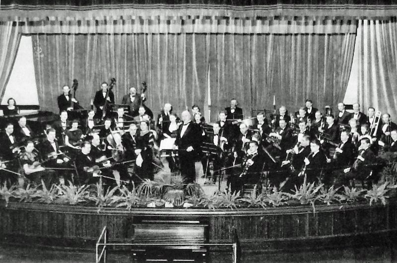 Marker detail: The Milton Symphony Orchestra. Click for full size. Marker detail: The Milton Symphony Orchestra image. Click for full size.