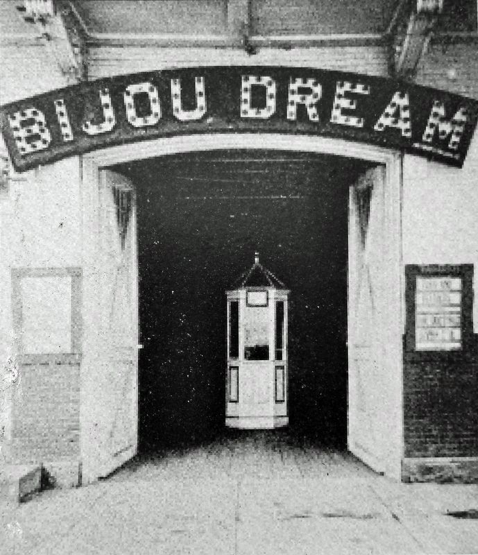 Marker detail: Bijou Dream Theater Entrance image. Click for full size.