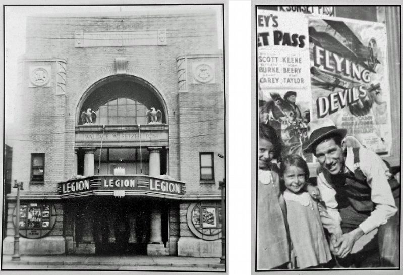 Marker detail: The Legionaire Theater image. Click for full size.