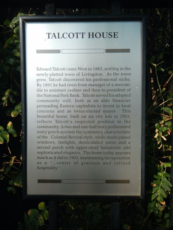 Talcott House Marker image. Click for full size.