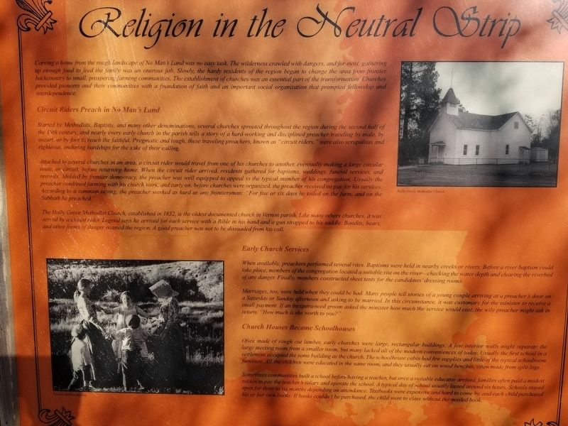 Religion in the Neutral Strip Marker image. Click for full size.