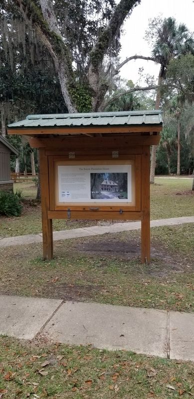 The Bulow Plantation House Marker image. Click for full size.