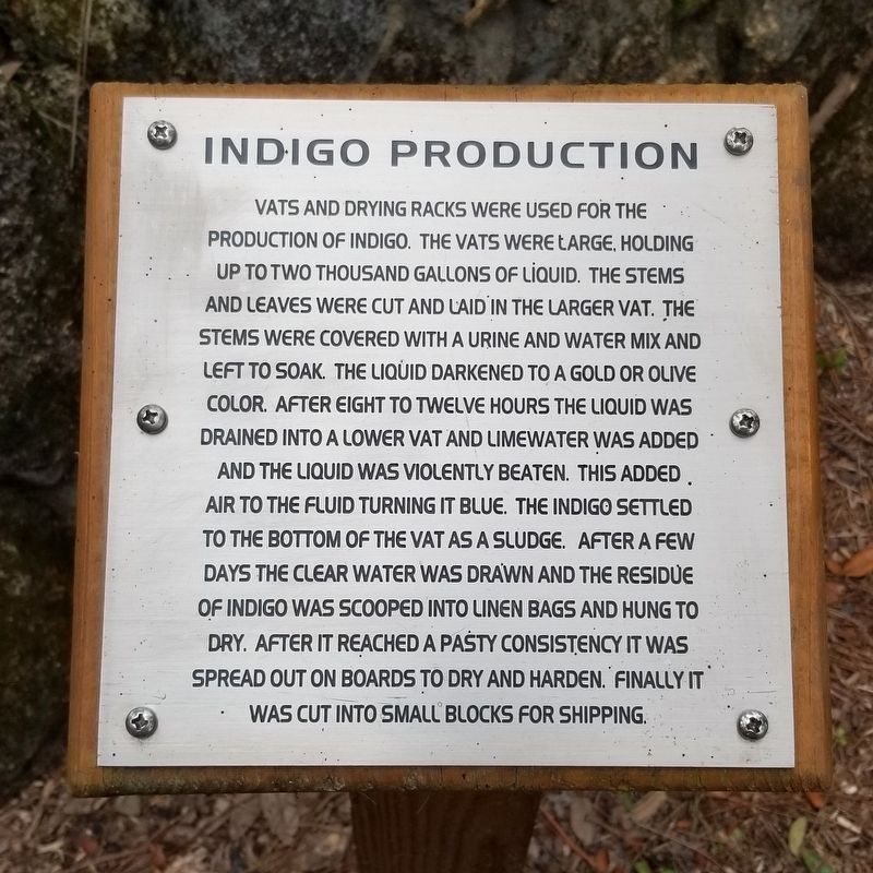 Indigo Production Marker. Click for full size. Indigo Production Marker image. Click for full size.