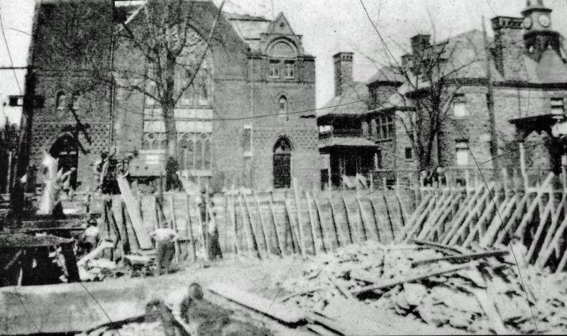 Marker detail: Hastings Printing Company Construction. Click for full size. Marker detail: Hastings Printing Company Construction image. Click for full size.