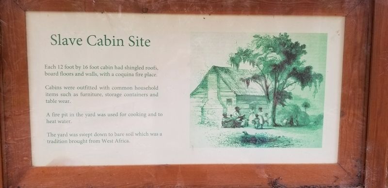 Slave Cabin Site Marker image. Click for full size.