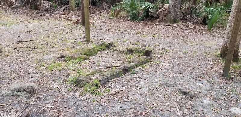 Slave cabin foundation at the site image. Click for full size.