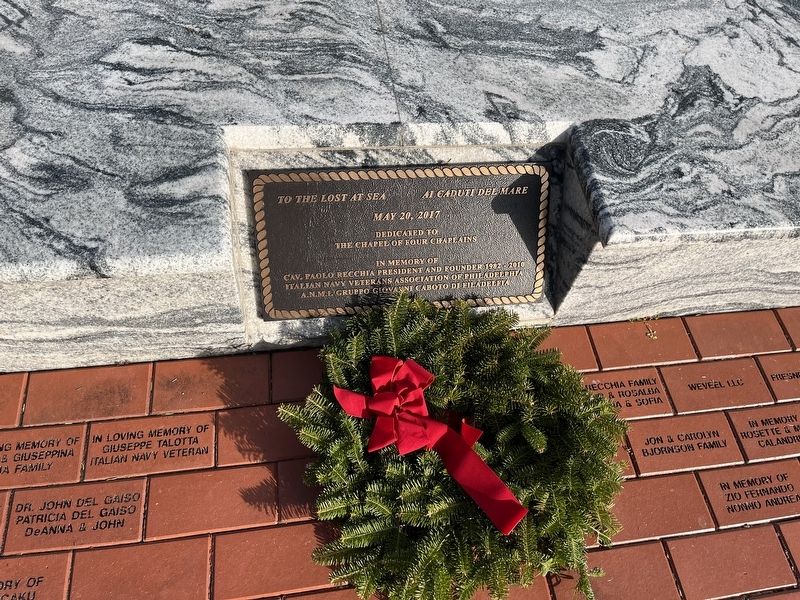 To the lost at sea Memorial. Click for full size. To the lost at sea Memorial image. Click for full size.