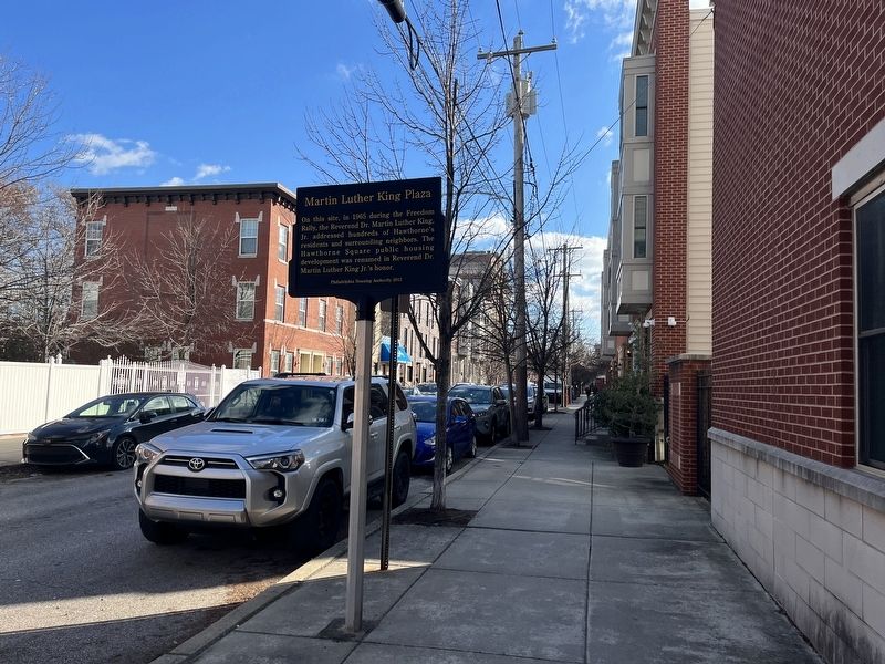 Martin Luther King Plaza Marker image. Click for full size.