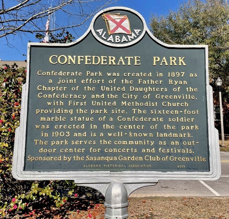 Confederate Park Marker image. Click for full size.