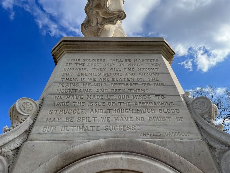 Charles Carroll Marker. Click for full size. Charles Carroll Marker image. Click for full size.