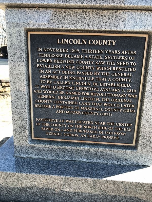Lincoln County Marker image. Click for full size.