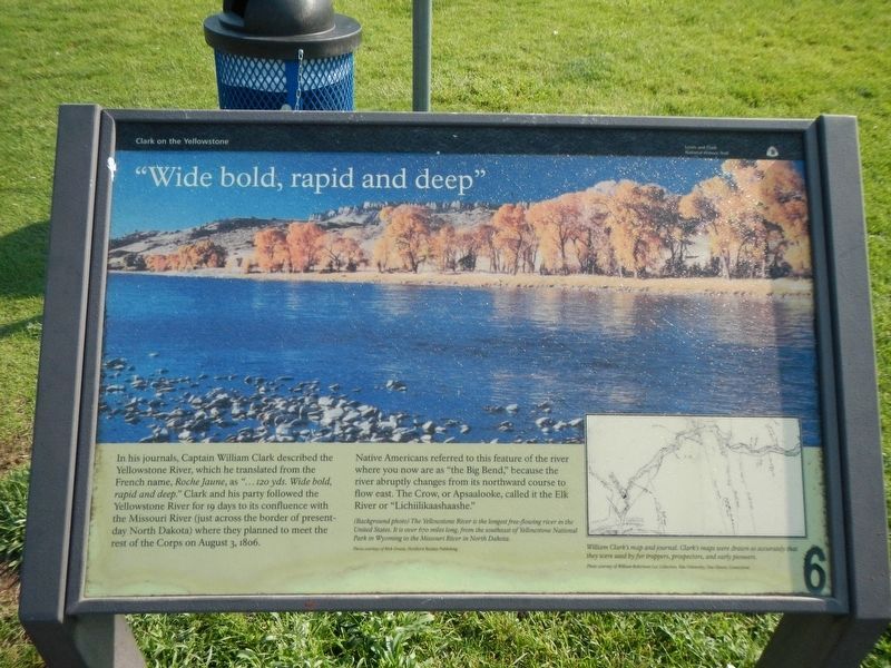 "Wide bold, rapid and deep" Marker. Click for full size. "Wide bold, rapid and deep" Marker image. Click for full size.