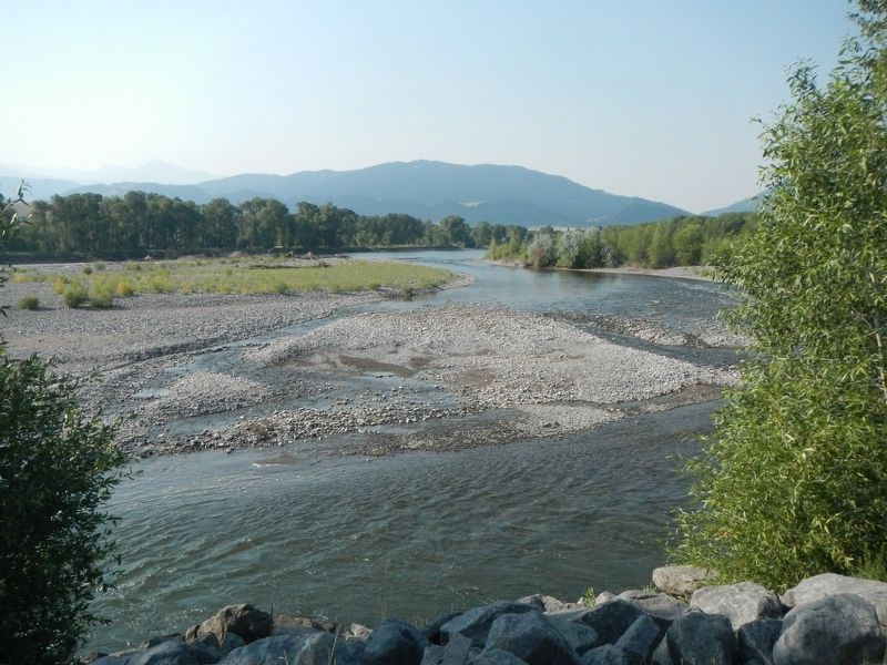 Yellowstone River at Livingston. Click for full size. Yellowstone River at Livingston image. Click for full size.