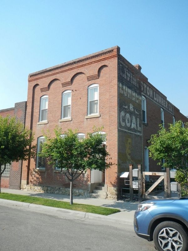 Goughnour Lumber Office and Marker image. Click for full size.
