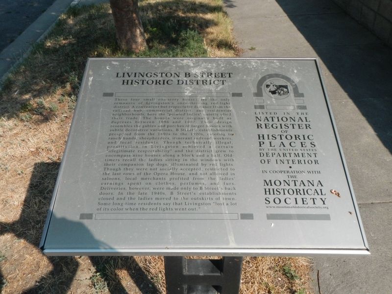 Livingston B Street Historic District Marker image. Click for full size.