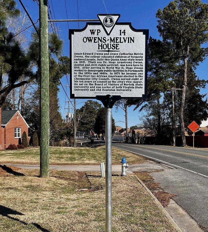 Owens - Melvin House Marker image. Click for full size.