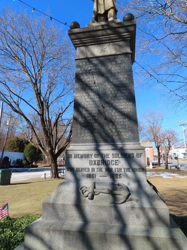 Uxbridge Civil War Monument image. Click for full size.