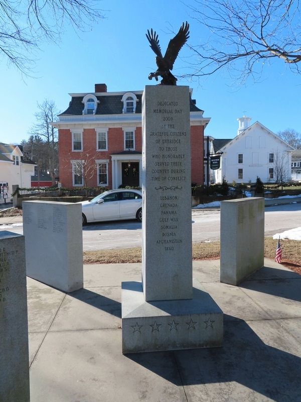 Uxbridge Veterans Monument. Click for full size. Uxbridge Veterans Monument image. Click for full size.
