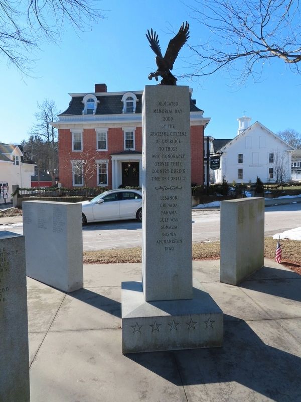 Uxbridge Veterans Monument image. Click for full size.