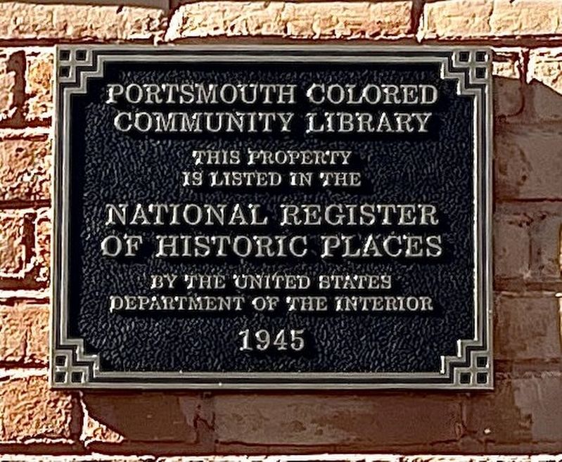 National Register of Historic Places Plaque 1945 image. Click for full size.