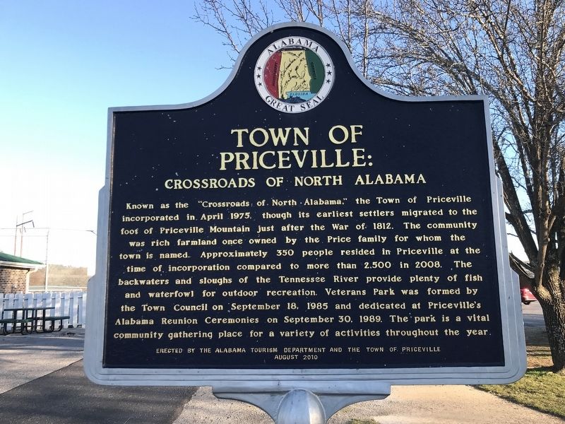 Town of Priceville Marker image. Click for full size.