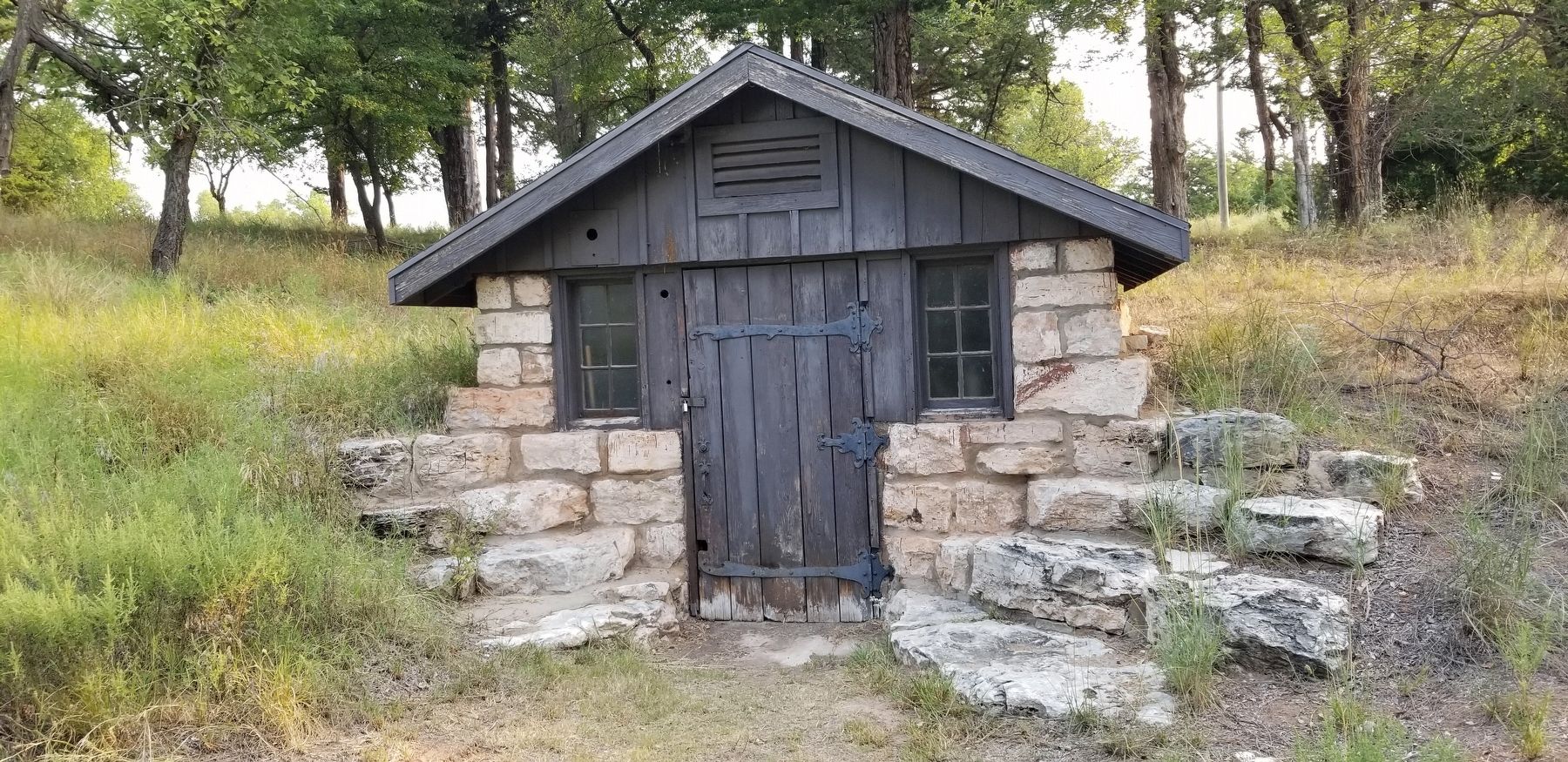 The old Pump House built by the CCC image. Click for full size.