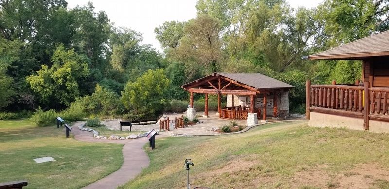 The Marker and Springs are located in the pavilion image. Click for full size.