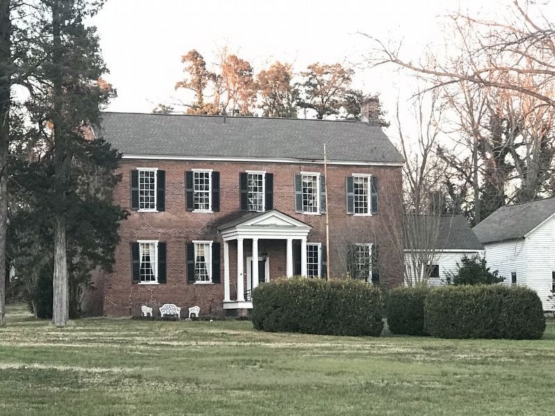 Front view of the McMahon House. The marker is behind the house. image. Click for full size.