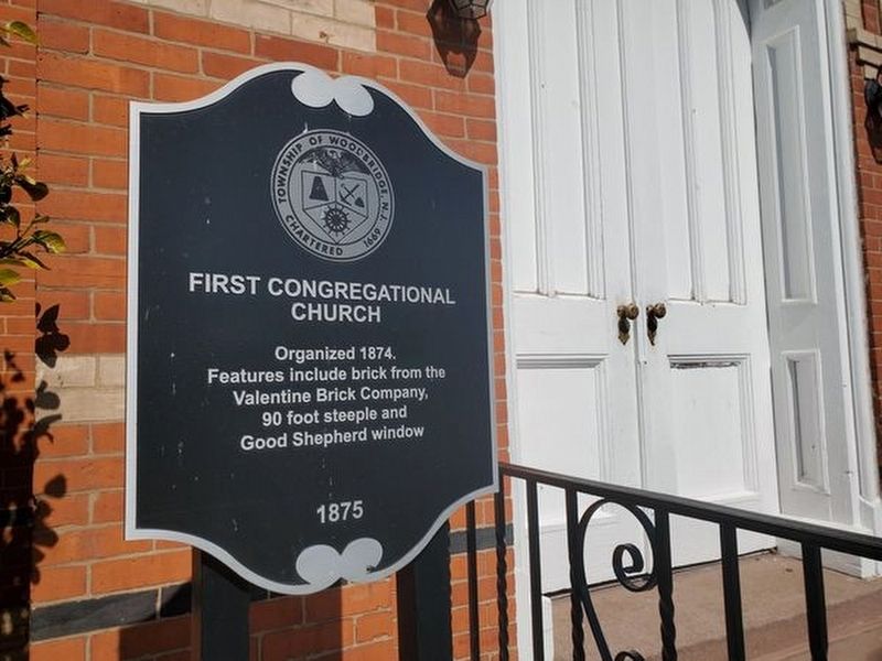First Congregational Church Marker. Click for full size. First Congregational Church Marker image. Click for full size.