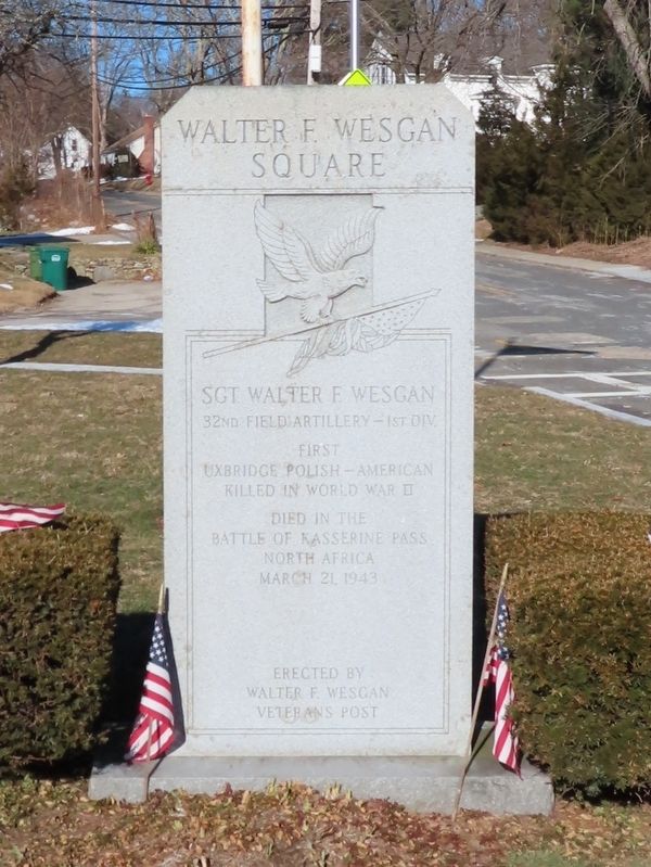 Walter F. Wesgan Square Marker image. Click for full size.
