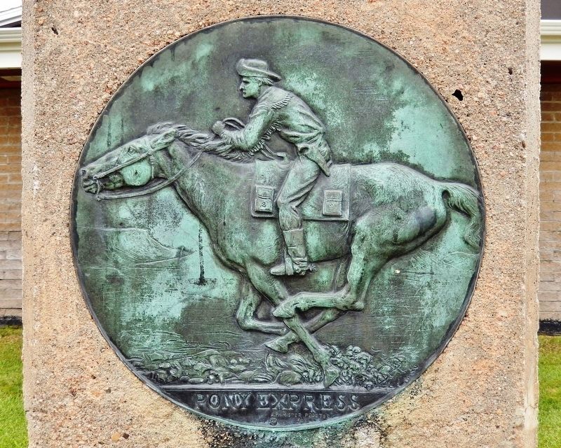 Pony Express Medallion image. Click for full size.