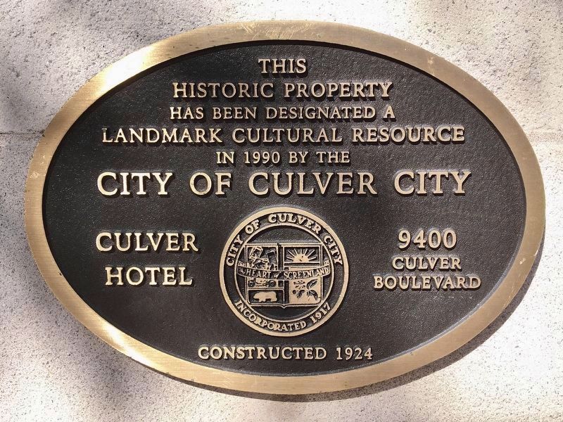 Culver City Landmark. Click for full size. Culver City Landmark image. Click for full size.