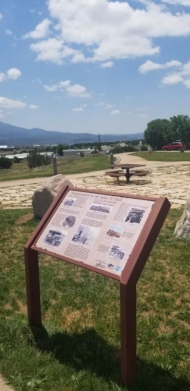 The Transportation on the Santa Fe Trail Marker in the picnic area image. Click for full size.