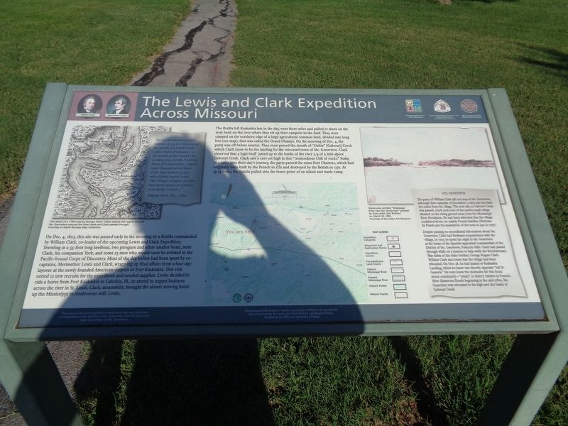 The Lewis and Clark Expedition Across Missouri Marker image. Click for full size.