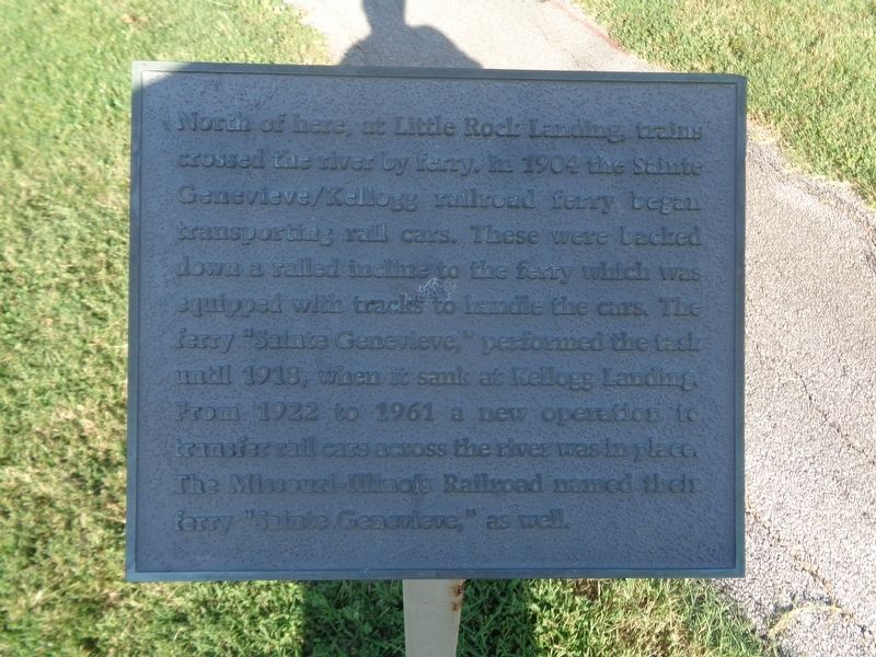 Sainte Genevieve Ferry Marker image. Click for full size.