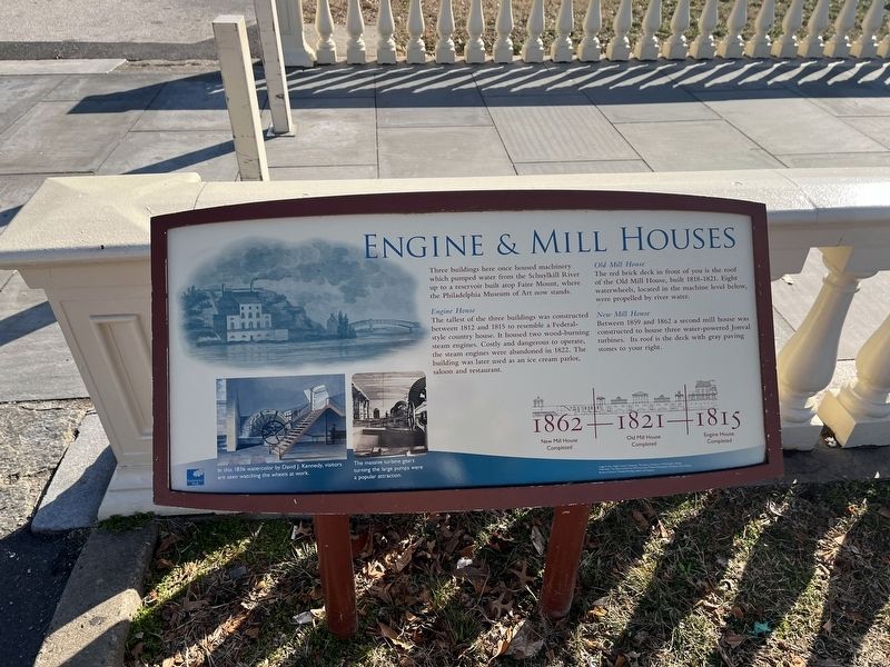 Engine & Mill Houses Marker image. Click for full size.