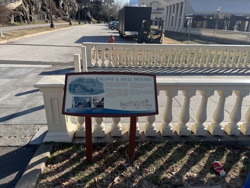 Engine & Mill Houses Marker. Click for full size. Engine & Mill Houses Marker image. Click for full size.