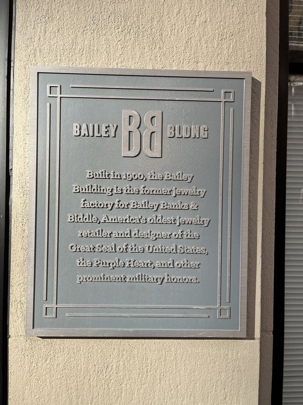 Bailey Bldng Marker. Click for full size. Bailey Bldng Marker image. Click for full size.