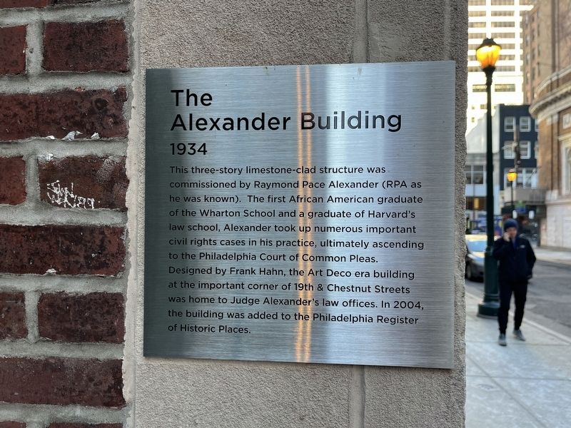 The Alexander Building Marker image. Click for full size.