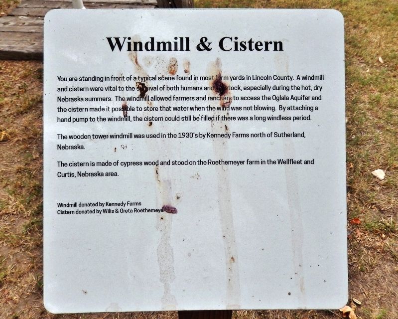 Windmill & Cistern Marker image. Click for full size.