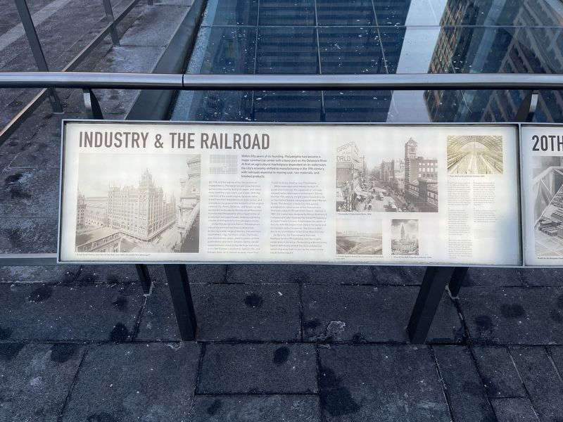 Industry & the Railroad Marker image. Click for full size.