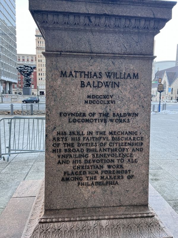 Matthias William Baldwin Marker image. Click for full size.