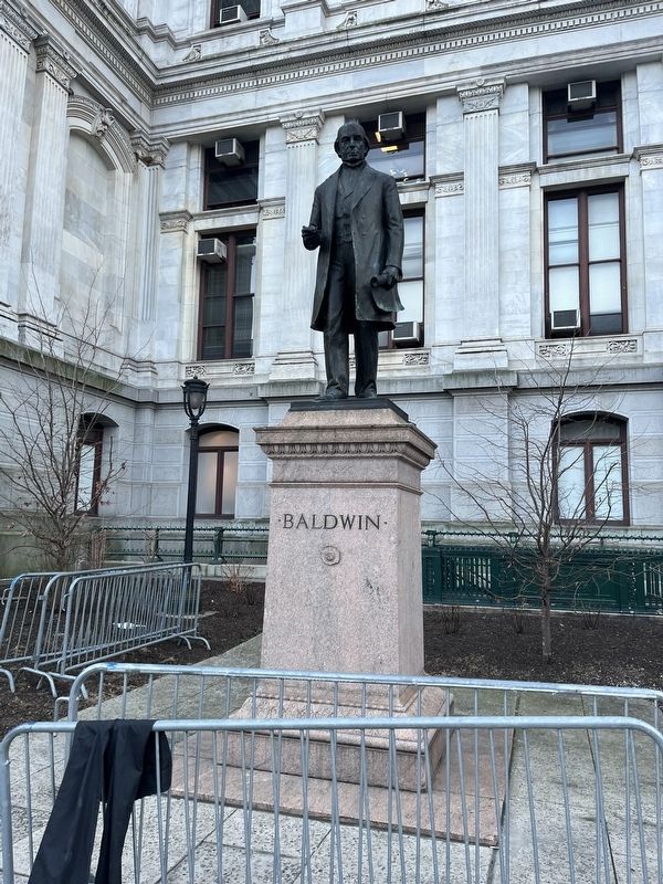 Matthias William Baldwin statue image. Click for full size.