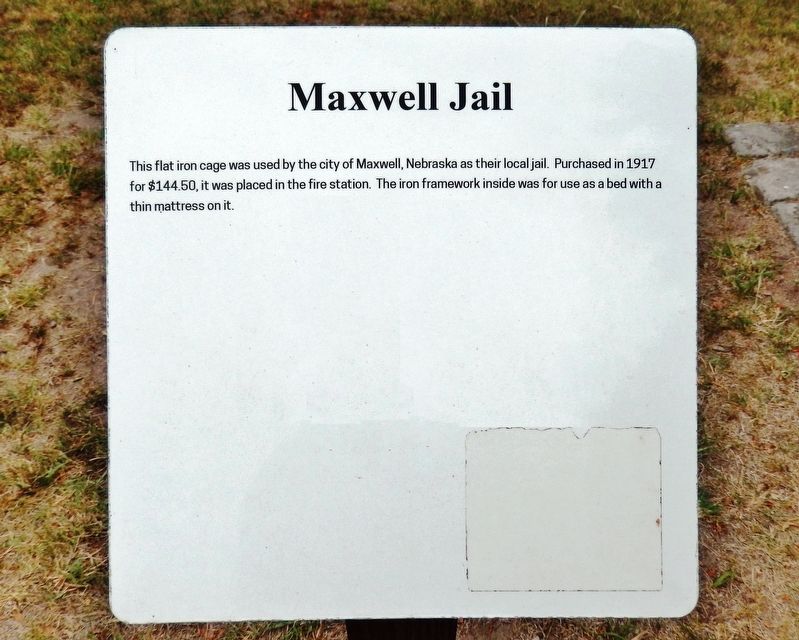Maxwell Jail Marker image. Click for full size.