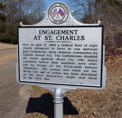 Engagement at St. Charles Marker image. Click for full size.