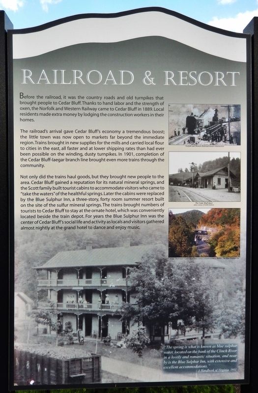 Railroad & Resort Marker image. Click for full size.