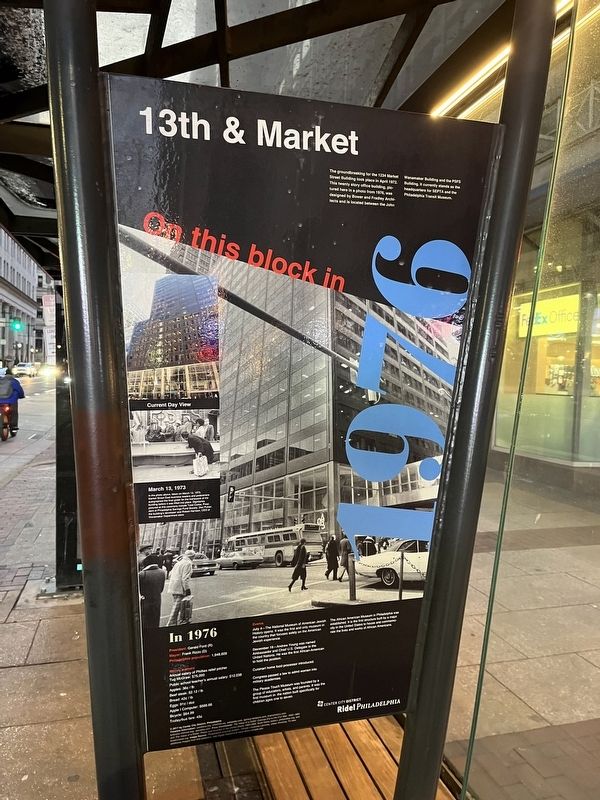 13th & Market Marker image. Click for full size.