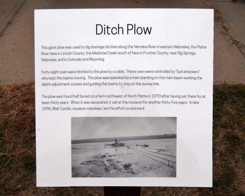 Ditch Plow Marker image. Click for full size.