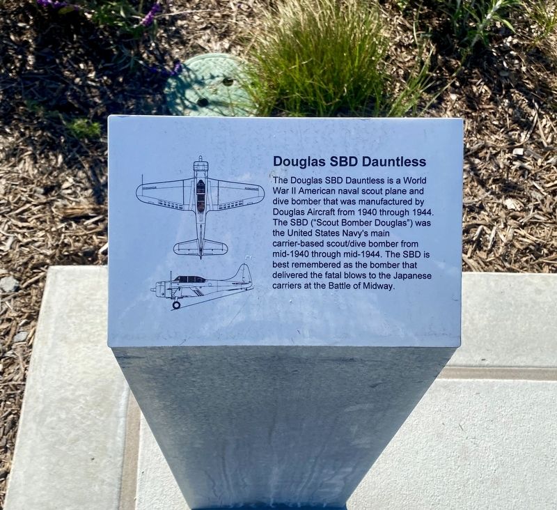 Douglas SBD Dauntless Marker image. Click for full size.